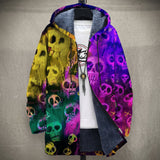 Gillian - Multicoloured Neon Skull Print Jacket