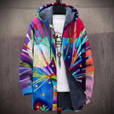 Blanche - Multicoloured Abstract Burst Print Jacket