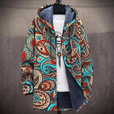 Anne - Turquoise and Red Paisley Print Jacket