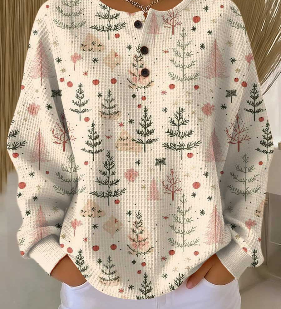 Meredith - Cream Mini Tree Sweater