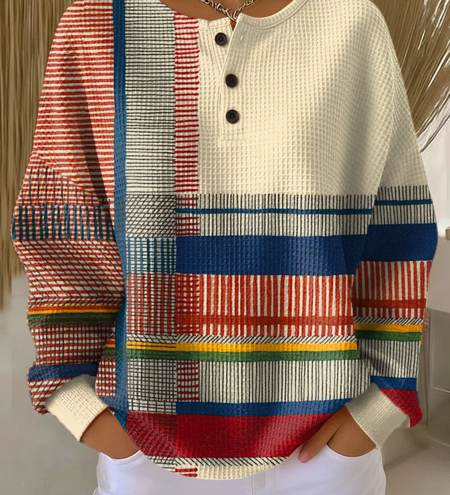 Margaret - Striped Colour Block Sweater