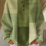 Charlotte - Green Patchwork Sweater