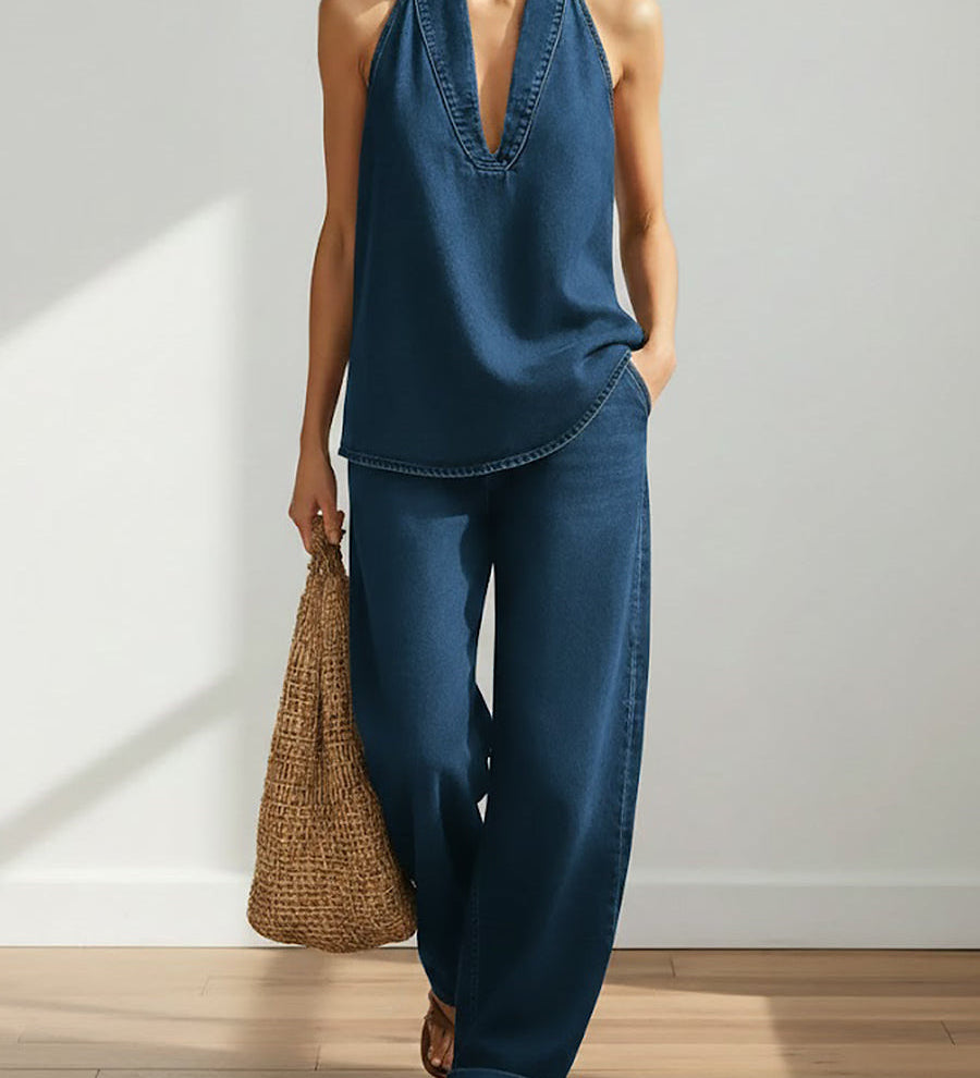 Rita - Two-Piece Denim Set