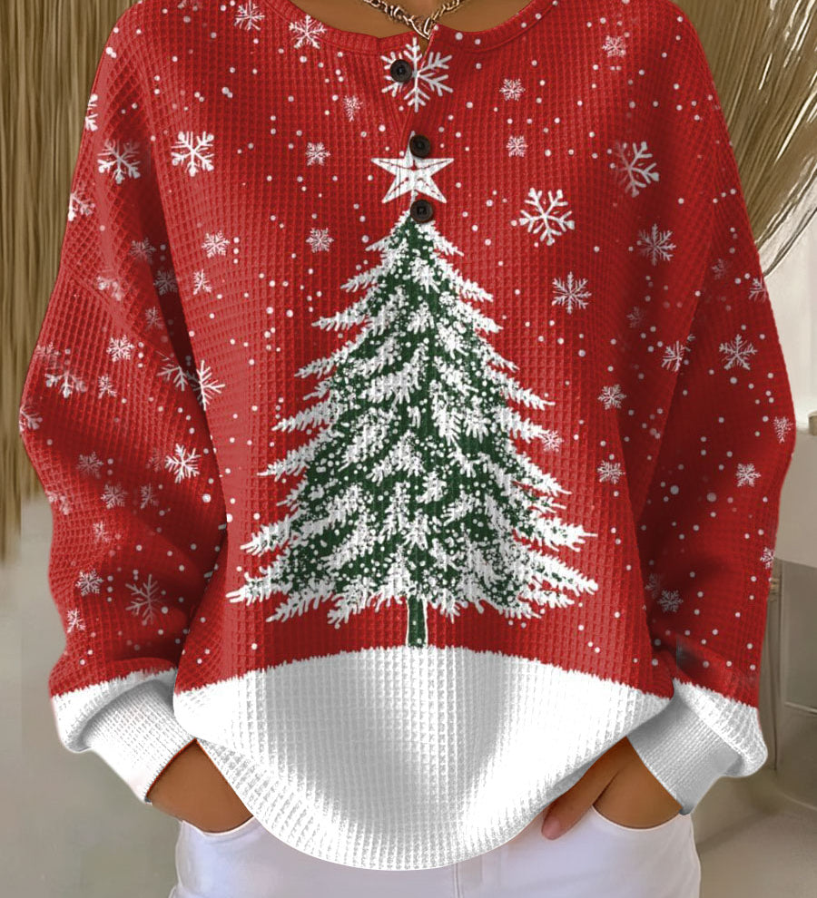 Sadie - Red Christmas Tree Sweater